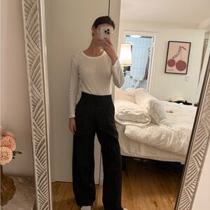 Zara Black Wide Leg Trousers